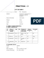 Practical - 1: I. Identification of The Family