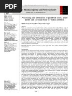 Processing and Utilization of Jackfruit Seeds, Pearl Millet and Soybean Flour For Value Addition