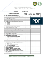 Summary Performance Evaluation Achieving Intra-Partal Care Competency in Accordance With PRC Board of Nursing Memorandum No. 01 Series 2009