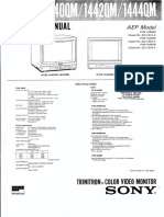 Sony PVM 1440QM 1442QM 1444QM Service Manual