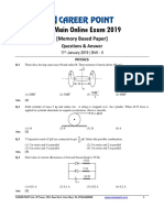 Shift 2 11 Jan JEE Main Physics