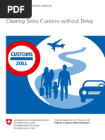 Clearing Swiss Customs Without Delay