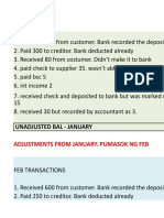 Proof of Cash - Per JCD Example