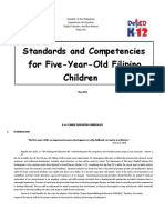 Standards and Competencies For Five-Year - Old Filipino Children