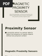 Magnetic Proximity Sensor