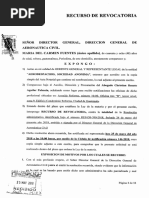 Recurso de REVOCATORIA de Aerodespachos