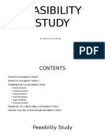 Feasibility Study: By: Steven John G. Mancisic