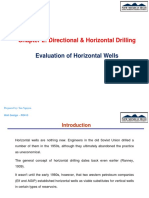 Chapter 2: Directional & Horizontal Drilling: Evaluation of Horizontal Wells