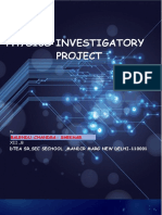 Physics Investigatory Project: Balendu-Chandra-Shekhar