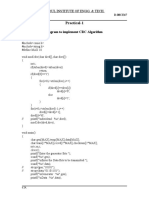 Practical-1: Aim: Write A C Program To Implement CRC Algorithm