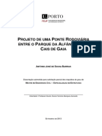 Projeto de Uma Ponte Rodoviária Entre o Parque Da Alfândega e o Cais de Gaia