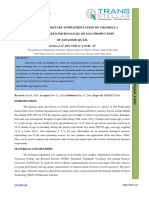 An Effect of Dietary Supplementation of Chlorella: Vulgaris (Green Microalgae) On Egg Production