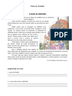 Ficha de Trabalho Sobre A Lenda de Atlântida