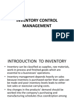 Chapter 3 - Inventory Control Management