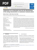 Temperature As An Alternative Tracer For The Determination of The Mixing Characteristics in Wastewater Treatment Plants