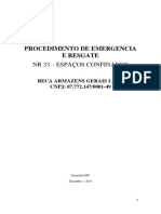 Procedimentos de Emergencia e Resgate NR 33