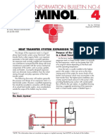 Therminol Information Bulletin No.4: Heat Transfer System Expansion Tank Design