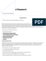 The Drug Development Process Step 3 - Clinical Research