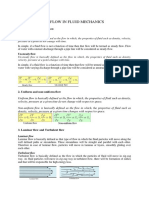 Types of Fluid Flow in Fluid Mechanics: 1. Steady and Unsteady Flow