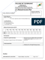 CSC Session Plan Unit I