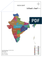 India Map: 0 260 520 780 1,040 130 Kilometers