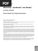 Mastering Javascript and Jscript: Bonus Chapter Two: Programming Games