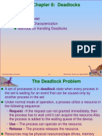 Chapter 8: Deadlocks: System Model Deadlock Characterization Methods For Handling Deadlocks