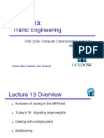 Traffic Engineering": CSE 222A: Computer Communication Networks Alex C. Snoeren