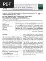 Origanum Vulgare Mediated Biosynthesis of Silver Nanoparticles For Its