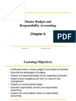 Master Budget and Responsibility Accounting Chapter Cost Accounting Horngreen Datar