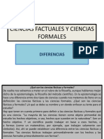 Diferencias Entre Ciencias Factuales y Ciencias Formales.