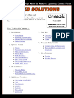 The Omnicalc User's Manual: Main Page About Us Features Upcoming Contact Forum