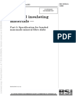 Thermal Insulating Materials - : Part 5: Specification For Bonded Man-Made Mineral Fibre Slabs