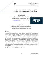 Black Schole Model - An Econophysics Approach: Dr. S Prabakaran