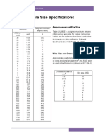 Wire Size Specifications