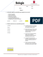 Examen de Biologia 1 Bloque 2017