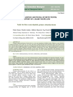 Primary Adenocarcinoma of Rete Testis Report of A Rare Neoplasm