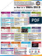 Calendario 2019 Unefa AprobadoCUO 007 13-11-2018 OFICIAL