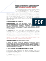 Convenio de Cooperación Interinstitucional Entre El Instituto y La Municipalidad de Pocollay