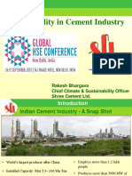 Sustainability in Cement Industry: Rakesh Bhargava Chief Climate & Sustainability Officer Shree Cement LTD