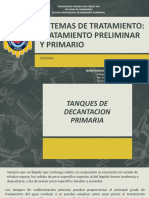 Sistemas de Tratamiento-Tratamiento Preliminar y Primario