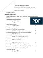 Inelastic Relativistic Collision Sol 1-6 PDF