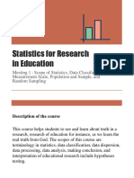 Introduction To Statistics