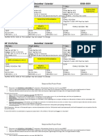 December Calendar 18-19 Ap Stats PDF