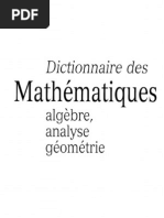 Dictionnaire Des MATHEMATIQUES