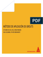 Metodo de Aplicacion de Grouts J.rendon