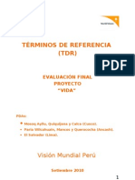 Evaluación Final de Proyecto "Vida"