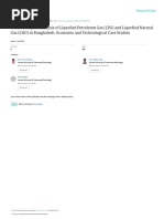 Future Prospect Analysis of Liquefied Petroleum Gas (LPG) and Liquefied Natural Gas (LNG) in Bangladesh: Economic and Technological Case Studies