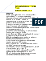 Historia de La Cultura Rock y Pop en Chile y America