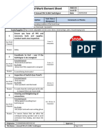 Standard Work Element Sheet: 5 Min / 1 Manpower